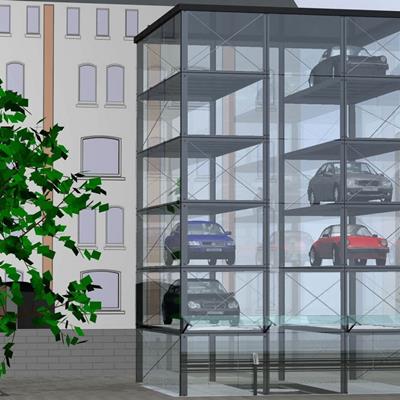 Hệ thống bãi đỗ xe tự động dạng tháp