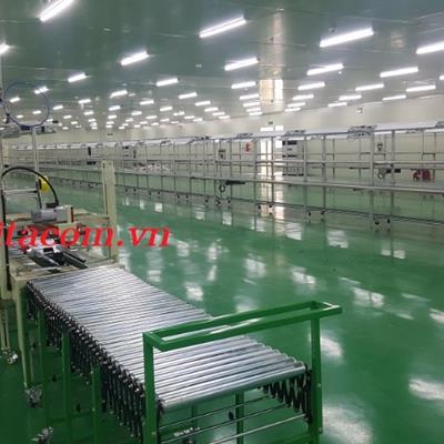 Dây chuyền lắp ráp sản phẩm và đóng gói sản phẩm trong thùng carton